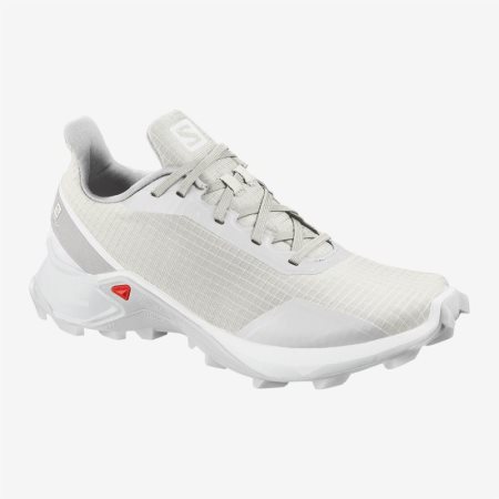 Salomon ALPHACROSS W Womens Trail Running Shoes White UK IPFO